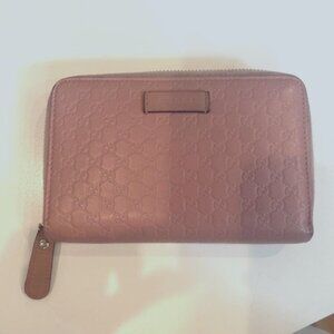 Gucci Zip Around Leather Wallet